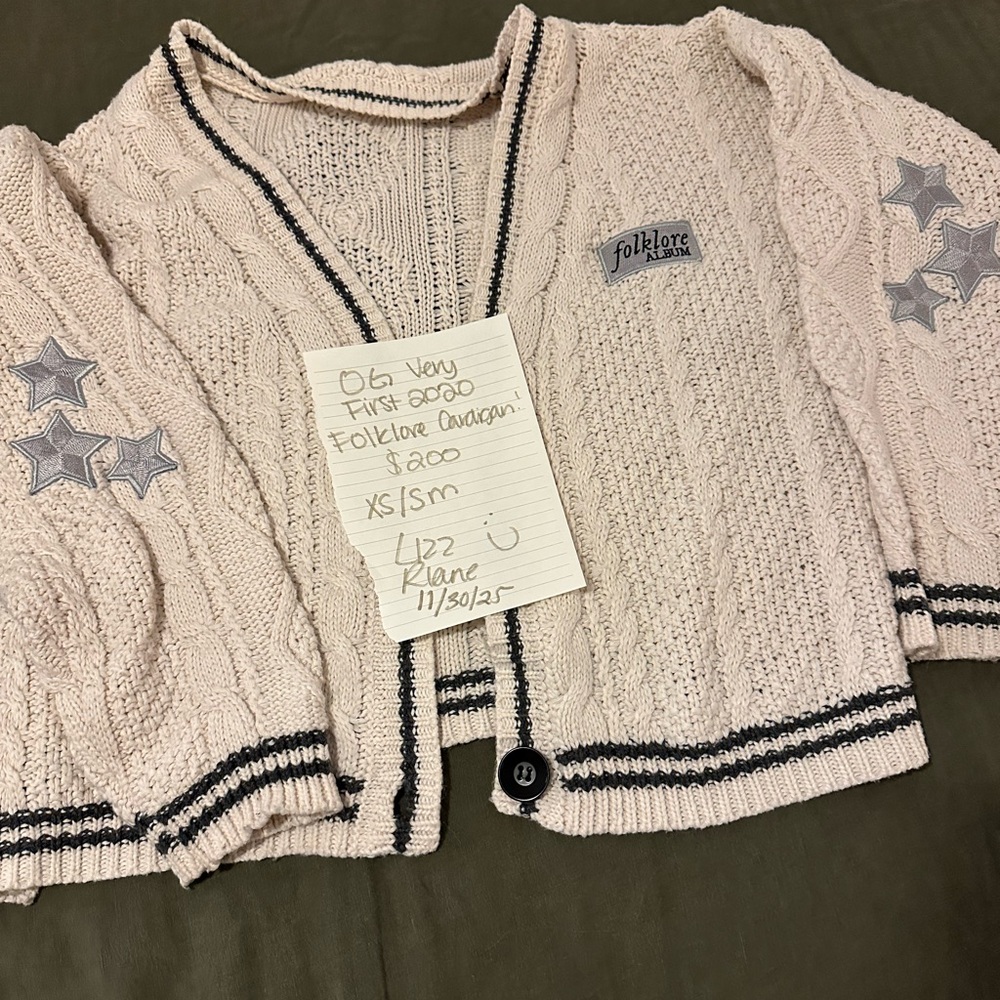Folklore Album Cardigan (very first 2020 drop)